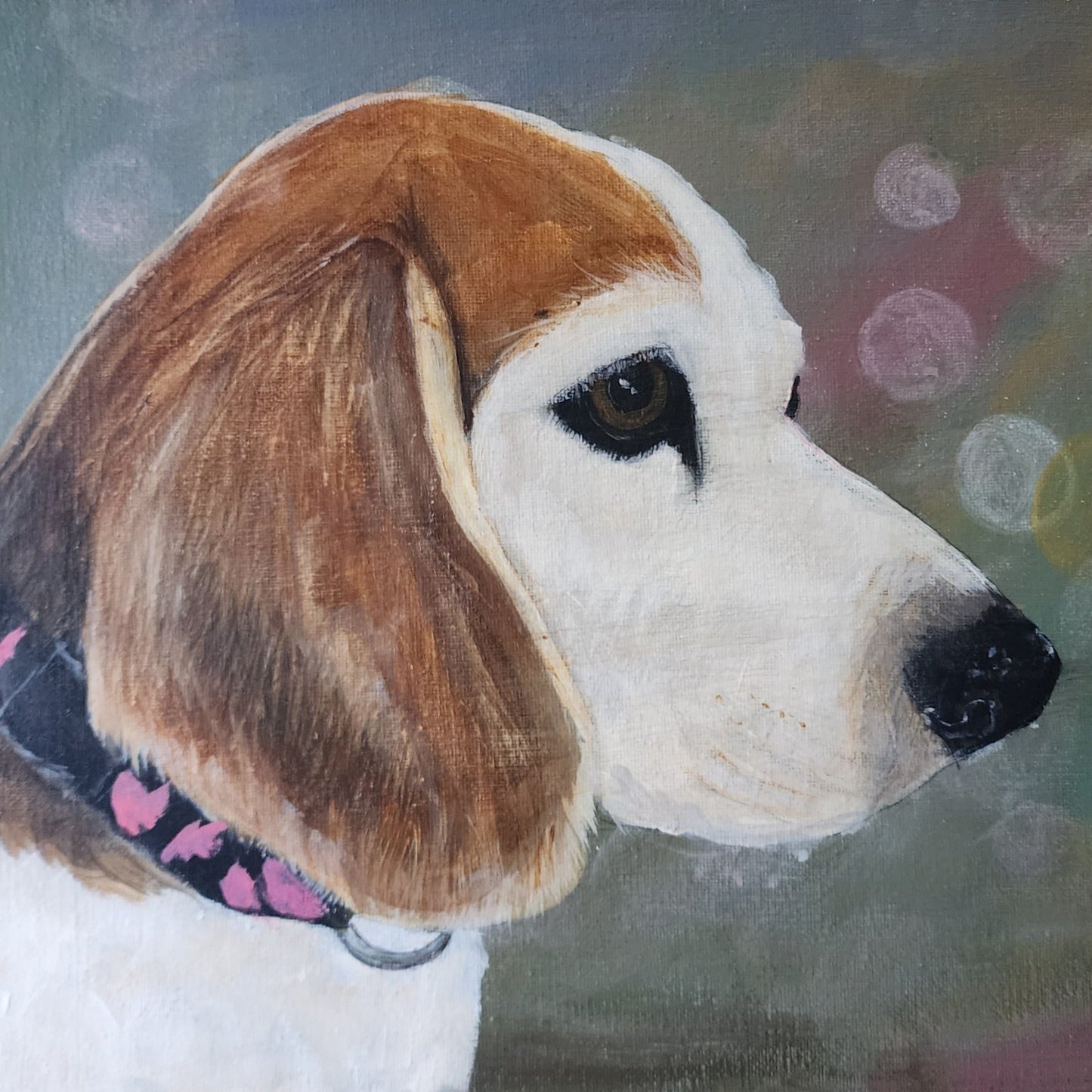 Custom Acrylic Pet Portrait Painting