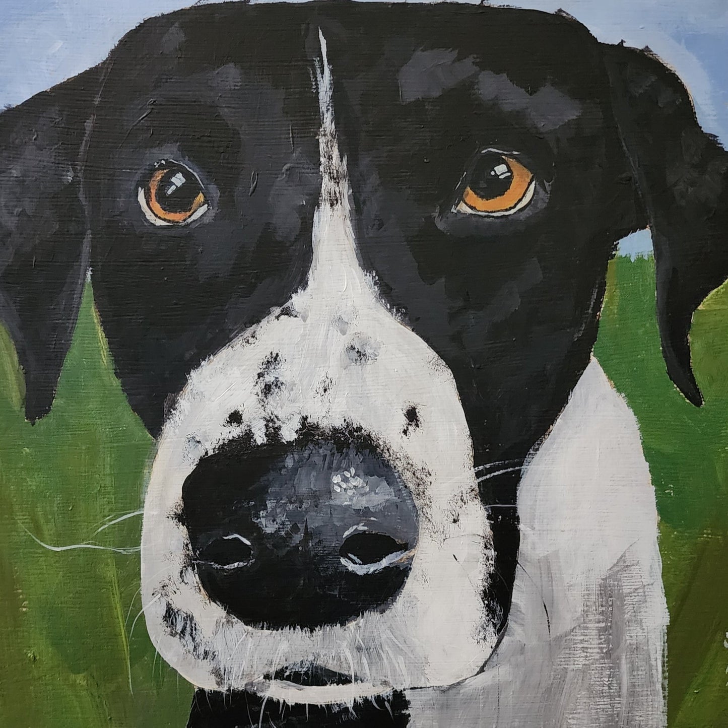 Custom Acrylic Pet Portrait Painting